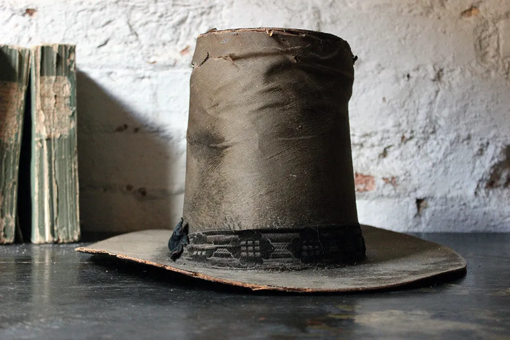 A Glorious Mid-19thC Ladies Silk Welsh Hat ‘Het Gymreig’ by 'Carver & Co late Dale & Co’ c.1850