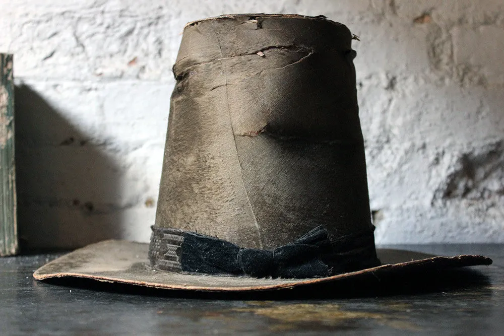 A Glorious Mid-19thC Ladies Silk Welsh Hat ‘Het Gymreig’ by 'Carver & Co late Dale & Co’ c.1850