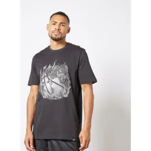 Adidas On Fire Men Basketball T-Shirt Black