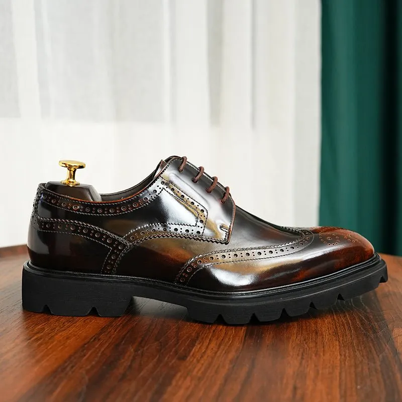 AlliElegance Luxe Brogue Oxford Dress Shoes