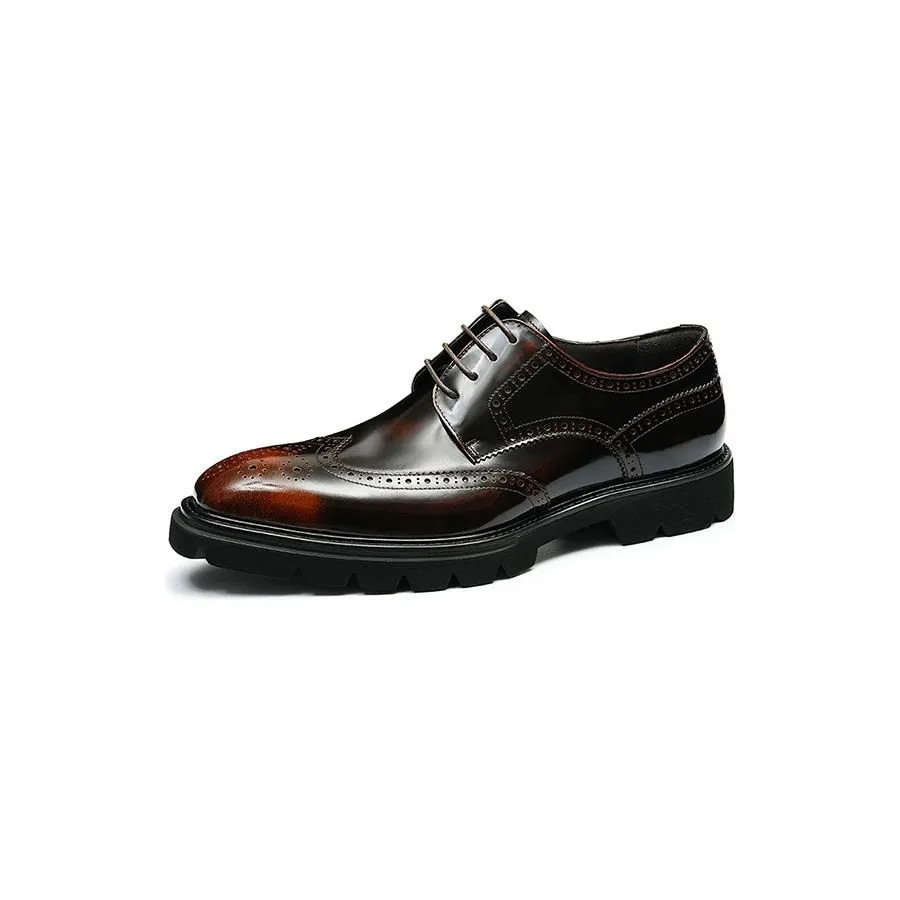 AlliElegance Luxe Brogue Oxford Dress Shoes