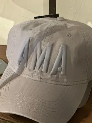 AMA Grey Cotton Monochrome Hat