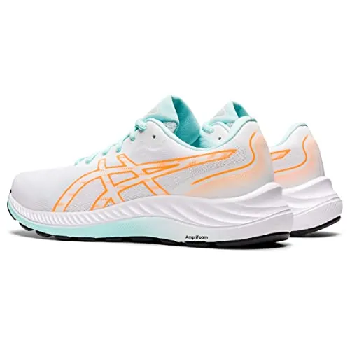 ASICS Women's Gel-Excite 9 Running Shoes, 8.5, White/Orange POP