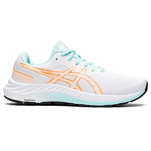 ASICS Women's Gel-Excite 9 Running Shoes, 8.5, White/Orange POP