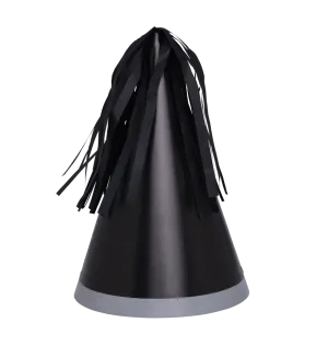 Black Party Hats (Pack 10)