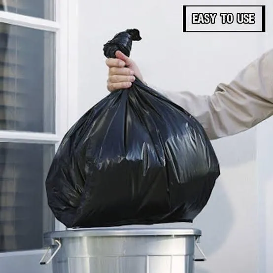 BLITY Garbage Bags (Medium) Size 19 X 21 inch | 240 Pcs Dustbin Bags Plastic (Medium) | 8 Packets of Garbage Bags Black | 30 Pcs Medium Size Garbage Bags Plastic in Each Packet-Plastic Bags