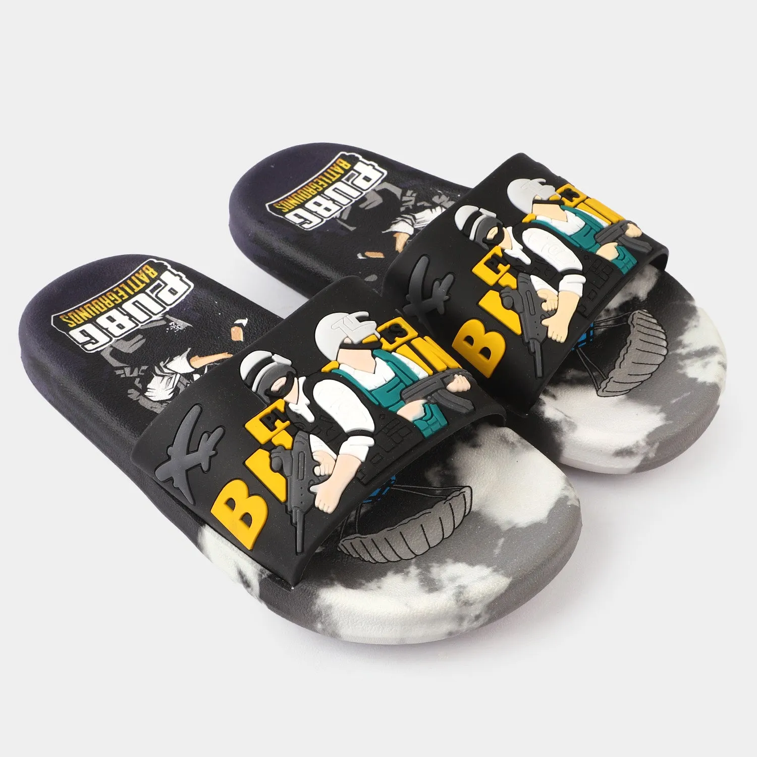 Boys Slippers GLB-01-BLACK