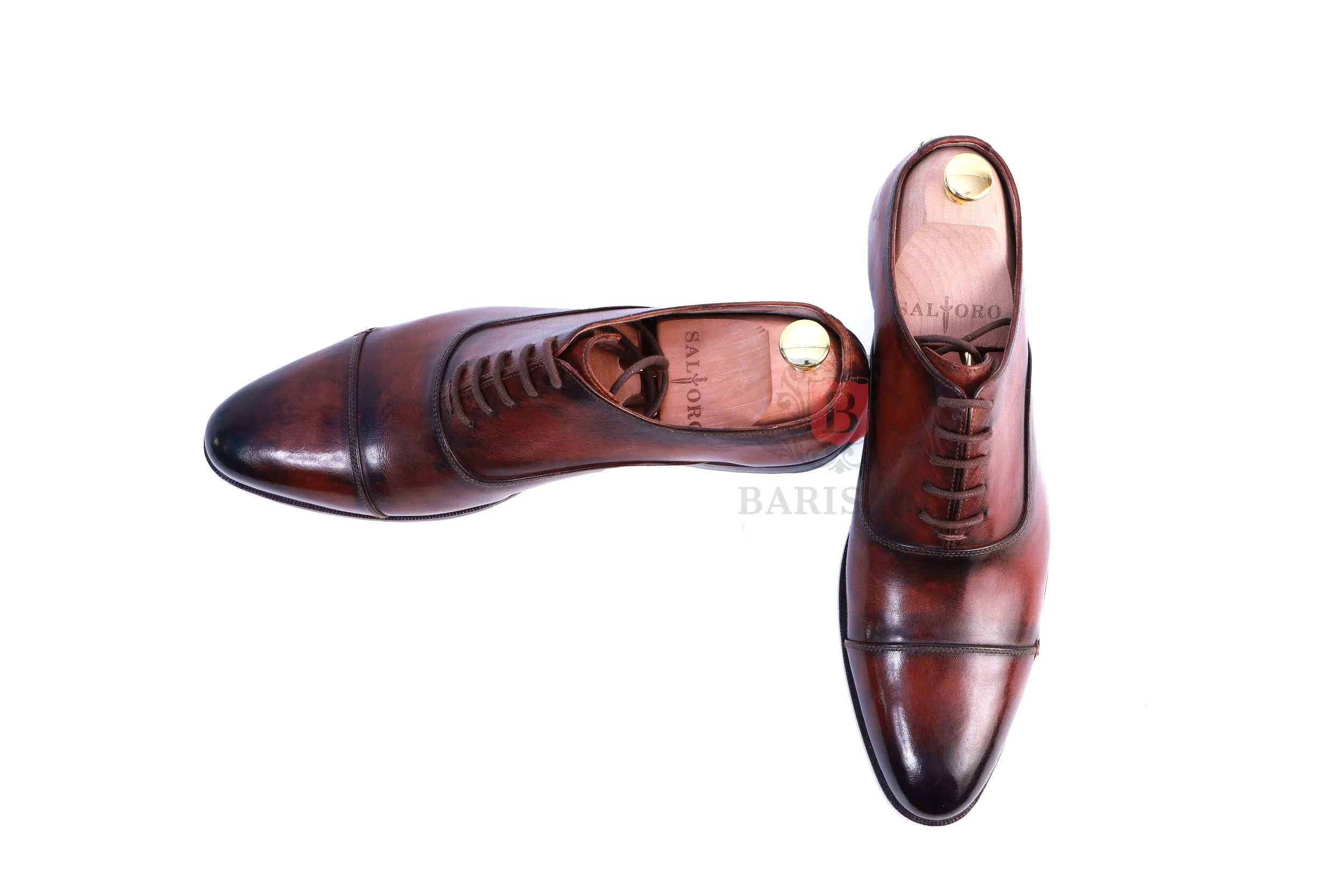 CEO - Brown Cap-toe Formal Shoes