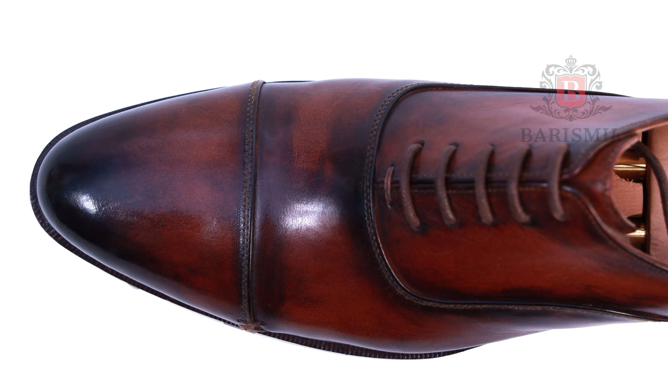 CEO - Brown Cap-toe Formal Shoes