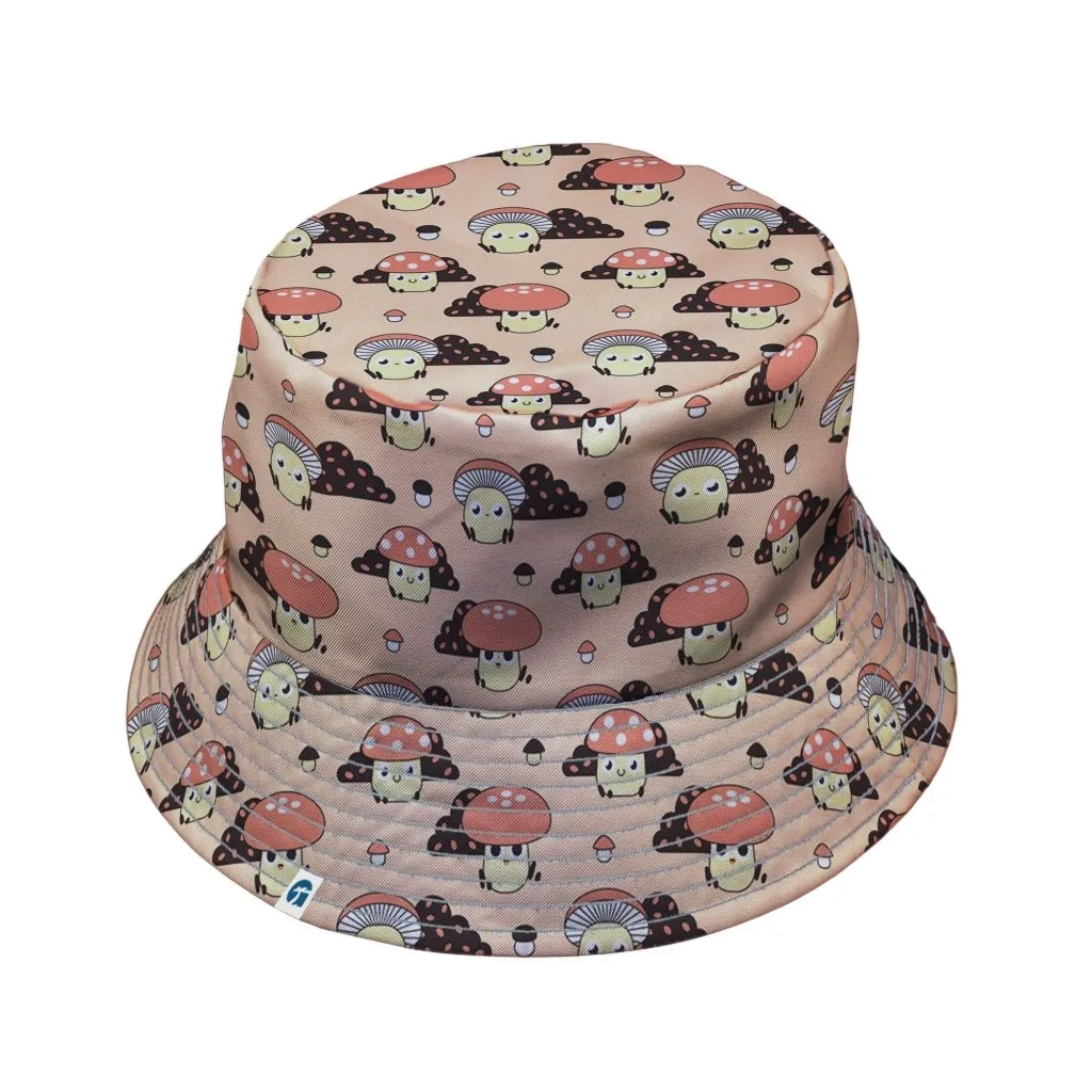 Cute Mushroom Fungi and Slime Bucket Hat