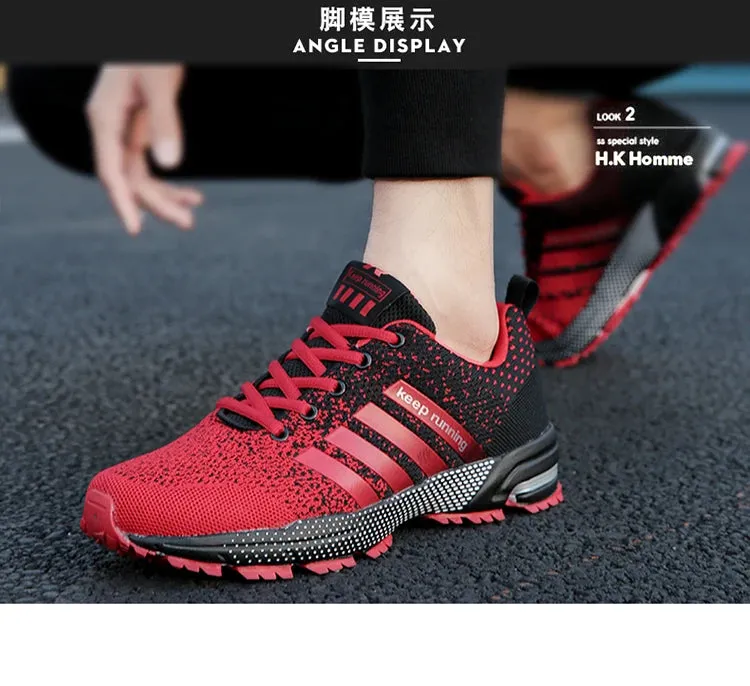 Fashion Casual Sneakers, Breathable Walking and Running Shoes