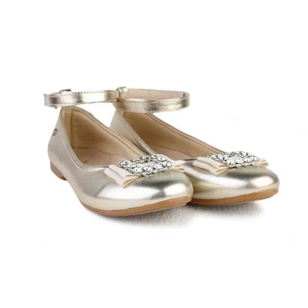 GIRLS GOLD FORMAL SHOE