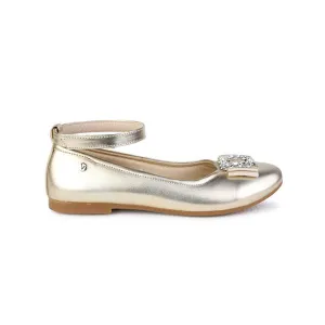 GIRLS GOLD FORMAL SHOE