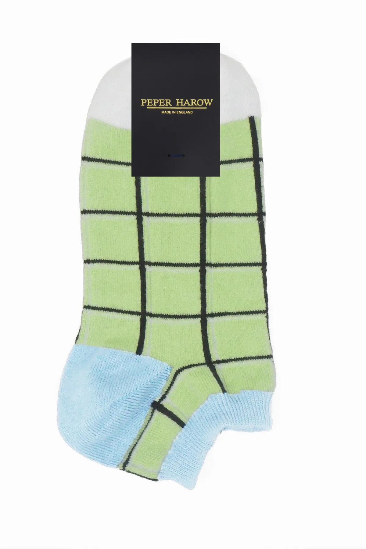 Grid Women's Trainer Socks - Lime