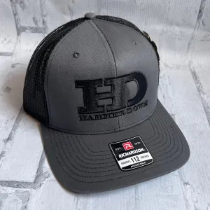 Hammer Down "HD Original" Hat - Charcoal with Woven Patch