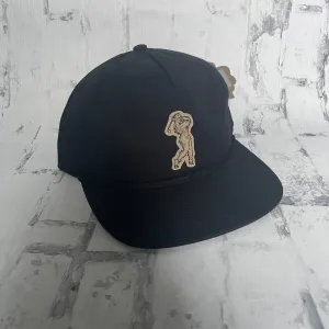 Hammer Down "Sasquatch Golf Swing" Hat - Black with Black Rope