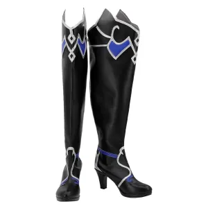 Honkai: Star Rail Jingliu Women Black Cosplay Shoes Boots Halloween Costumes Accessory Custom Made