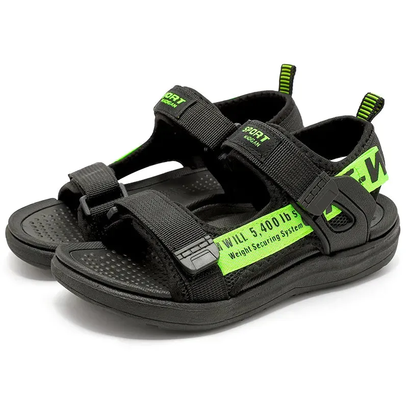 Kids Boys Sandals  Children Flat Heeled Casual Sports Summer Leather Toddler Soft Beach Sandal - YBSD50565