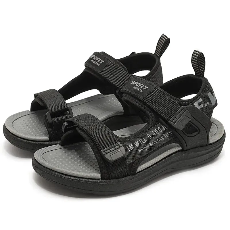 Kids Boys Sandals  Children Flat Heeled Casual Sports Summer Leather Toddler Soft Beach Sandal - YBSD50565