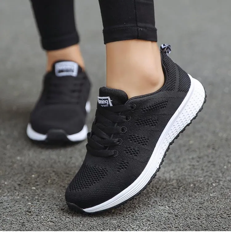 Lace up Women's Sneakers Fashion Shoes Platform Vulcanized Shoes Sneakers Shoes Breathable Shoe