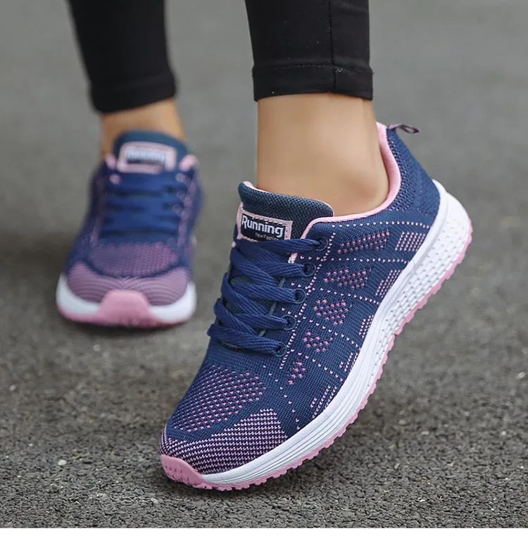 Lace up Women's Sneakers Fashion Shoes Platform Vulcanized Shoes Sneakers Shoes Breathable Shoe