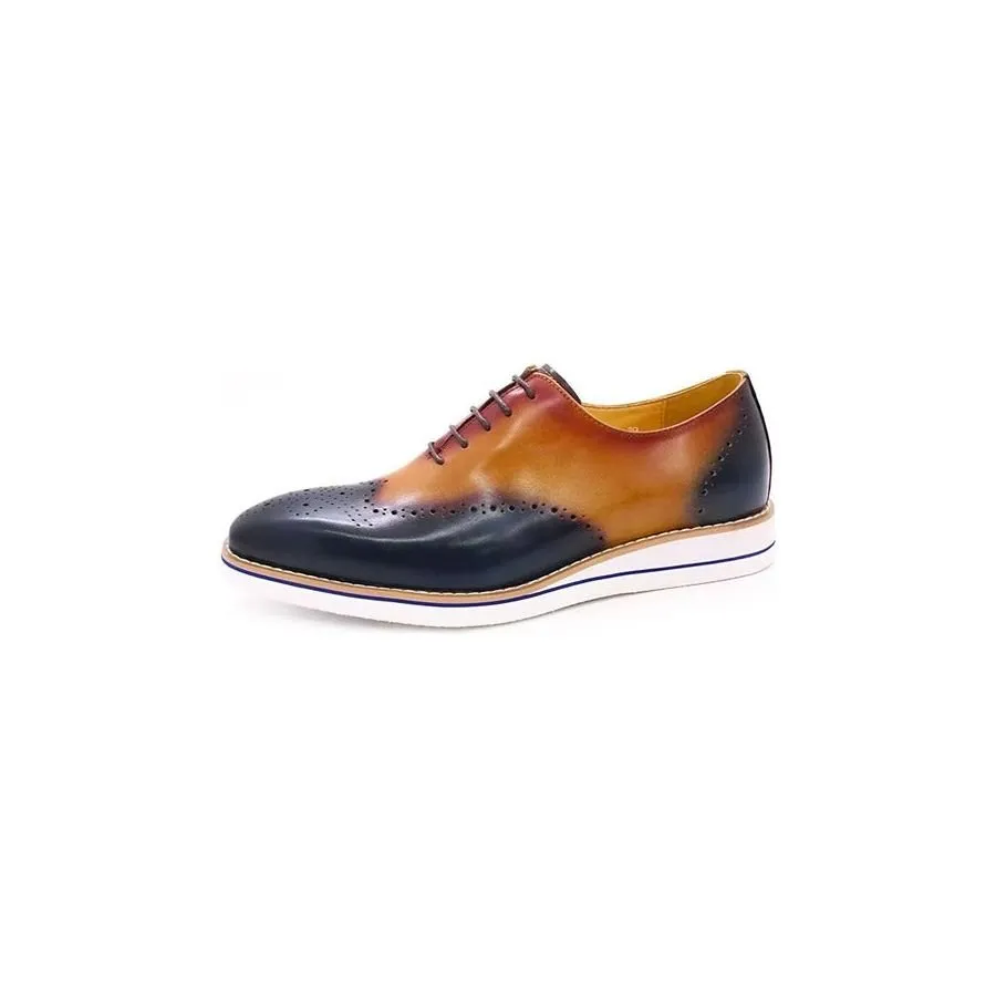 LeatherLux Modish Hand-Painted Casual Shoes