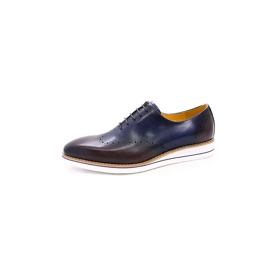 LeatherLux Modish Hand-Painted Casual Shoes