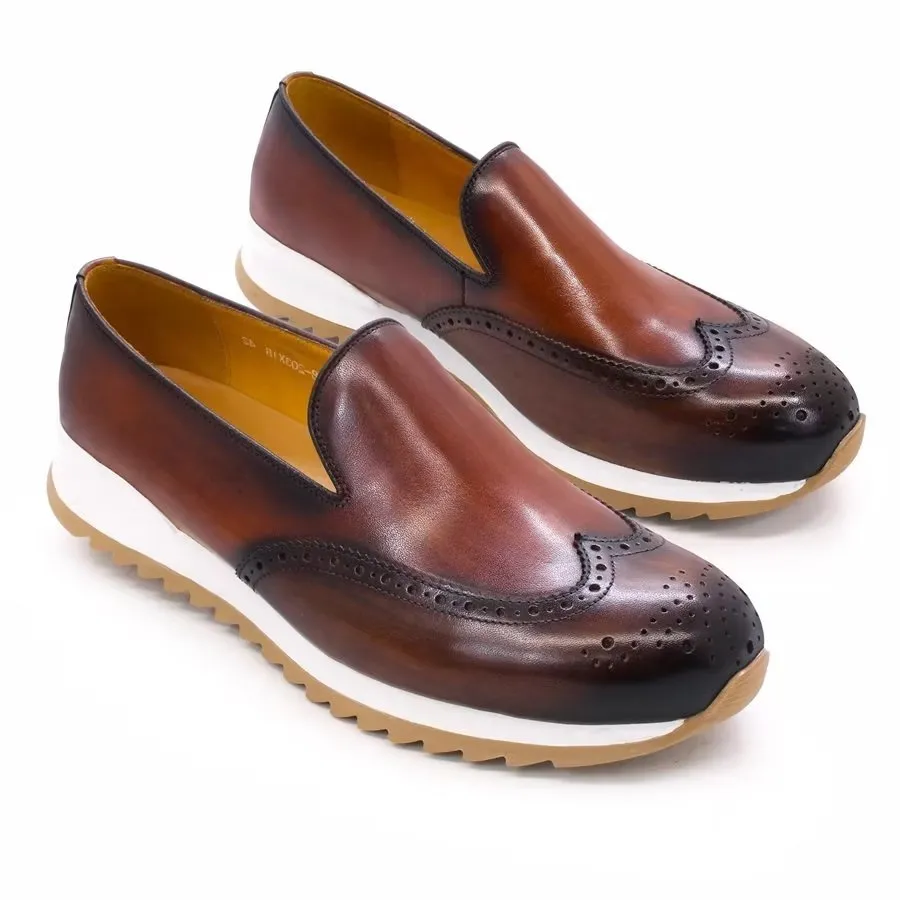 LeatherLux Slip On Fashionable Casual Shoes