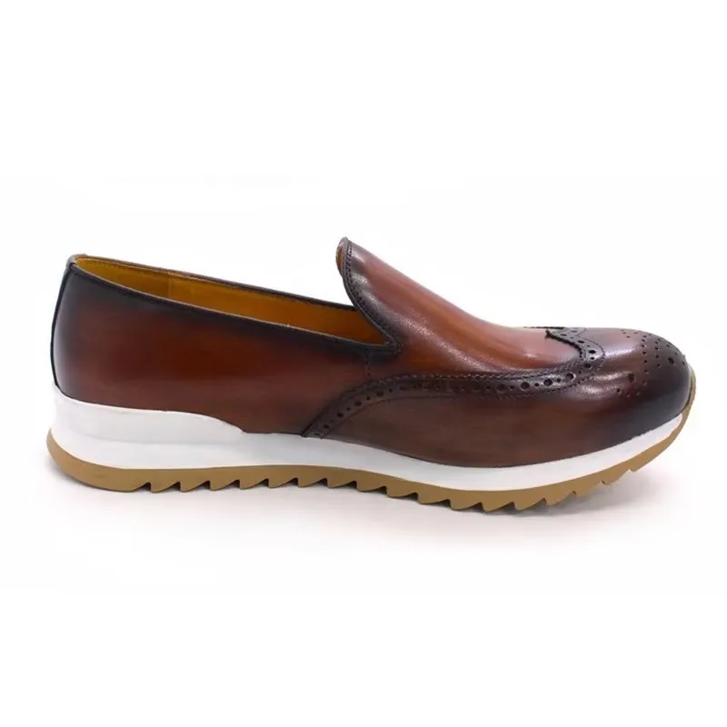 LeatherLux Slip On Fashionable Casual Shoes