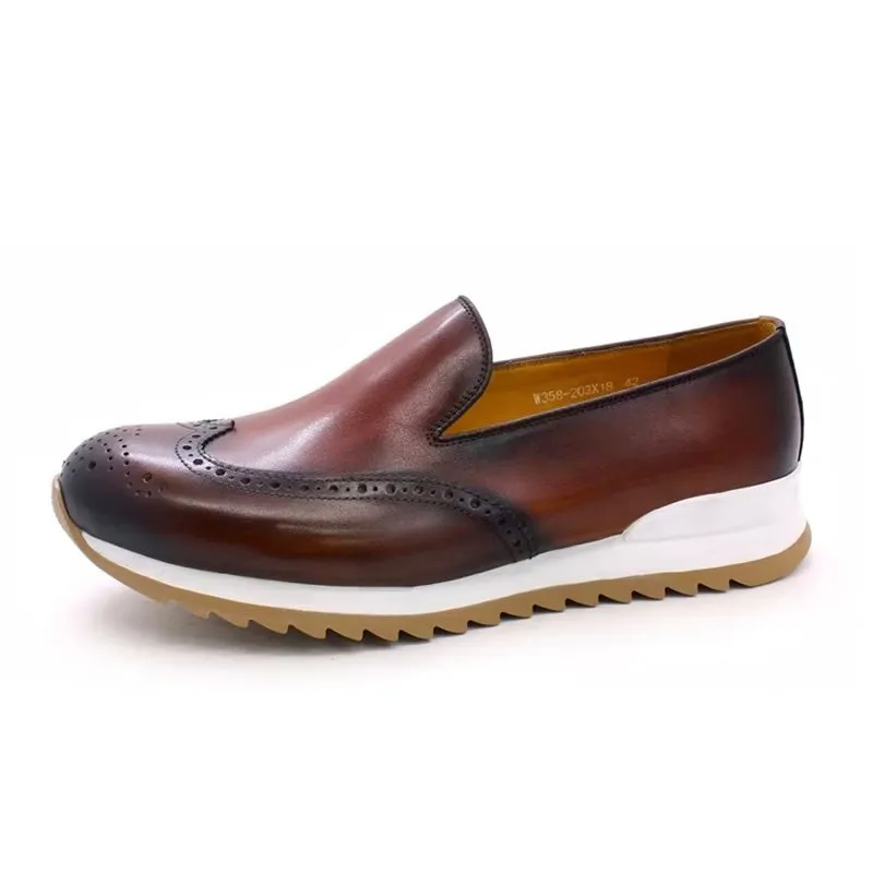 LeatherLux Slip On Fashionable Casual Shoes