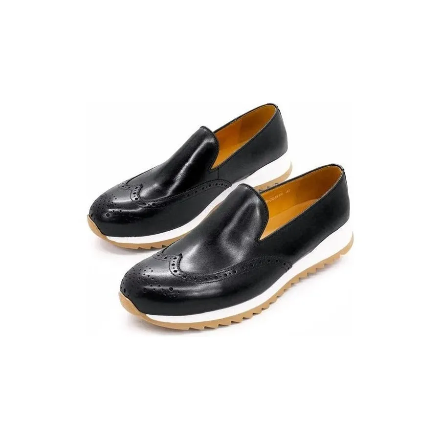 LeatherLux Slip On Fashionable Casual Shoes