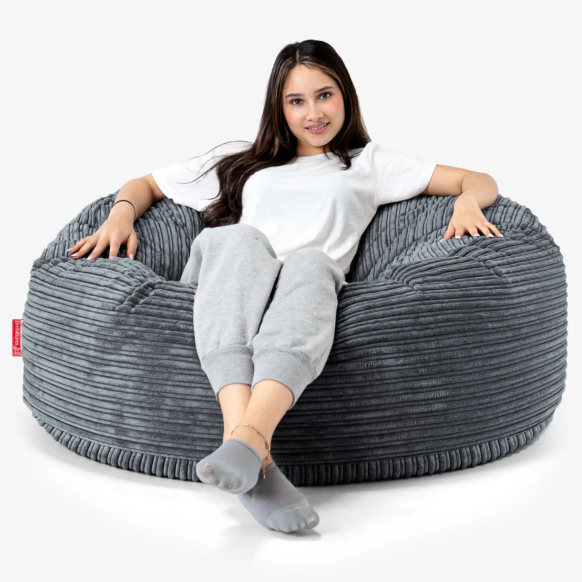 Mammoth Bean Bag Sofa - Cord Slate Grey