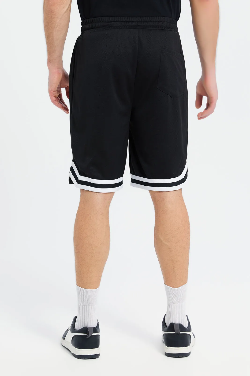 Men Black Basketball Shorts