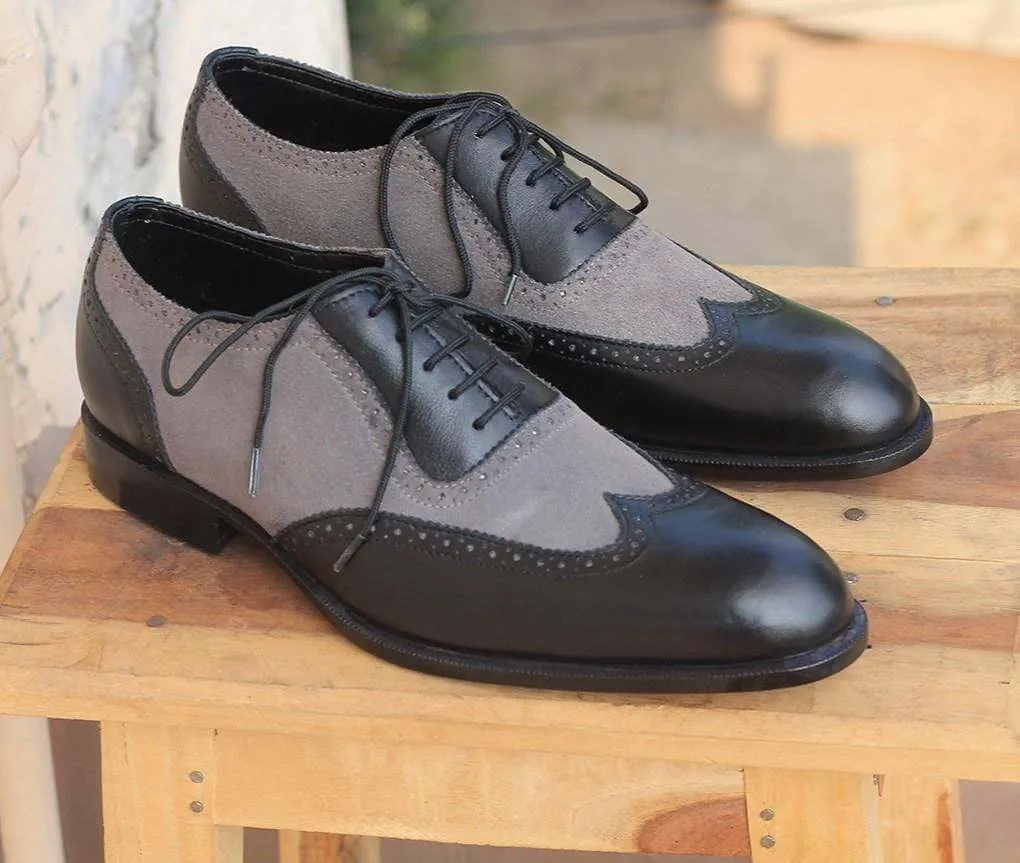 Men's black Leather & Suede Shoes