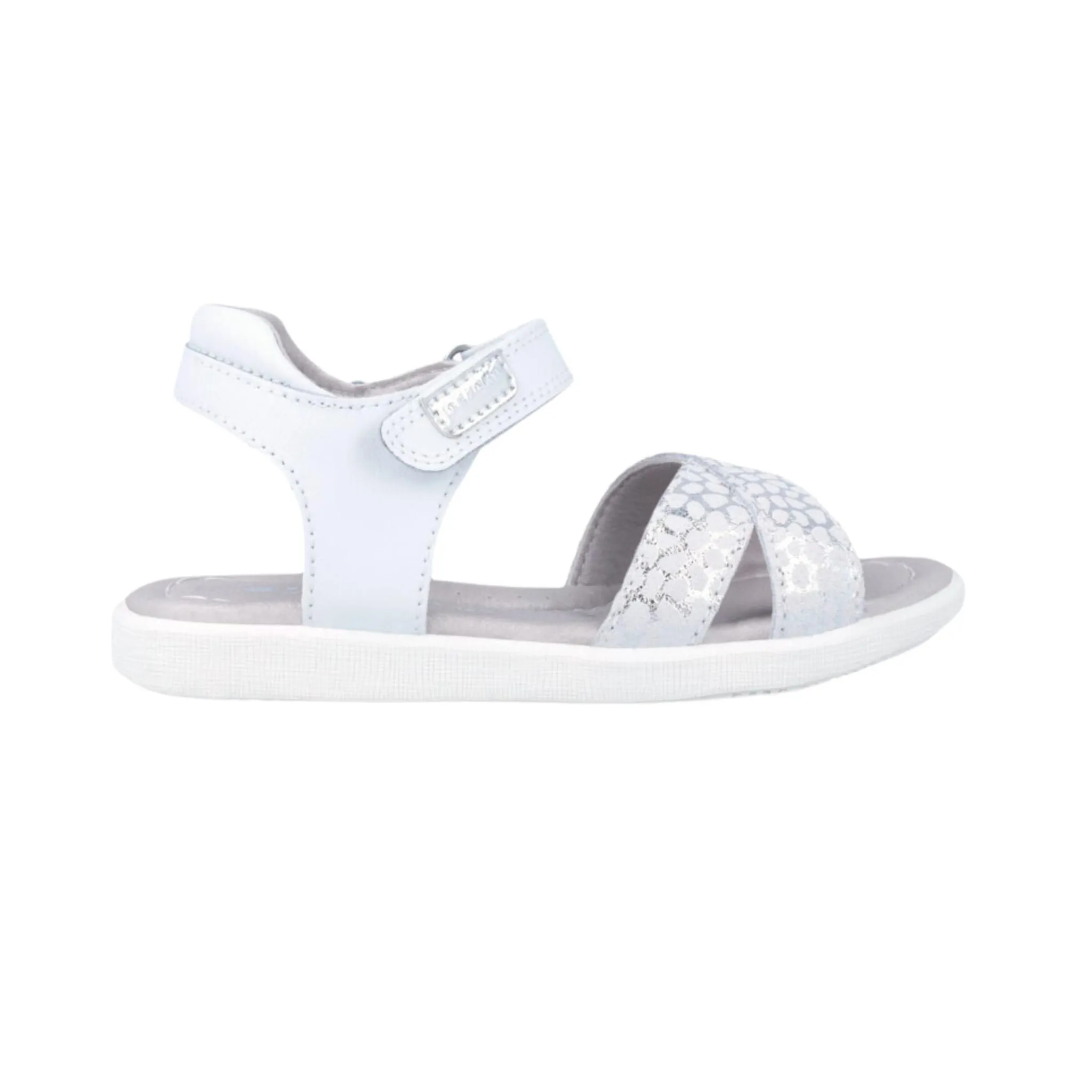 Metallic Silver Dots Sandals