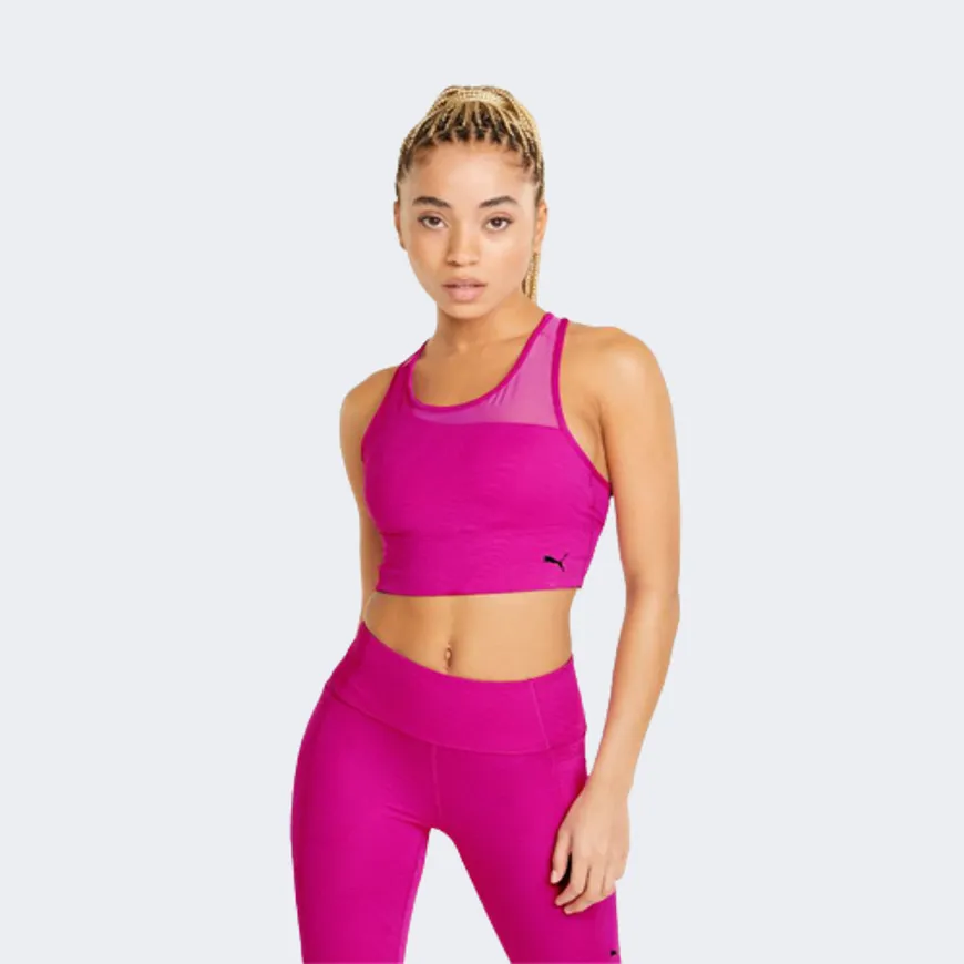 Puma Mid Impact Flawless Women Training Bra Pink