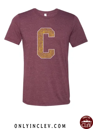 "Cleveland Neighborhoods Gold Block C" on Maroon