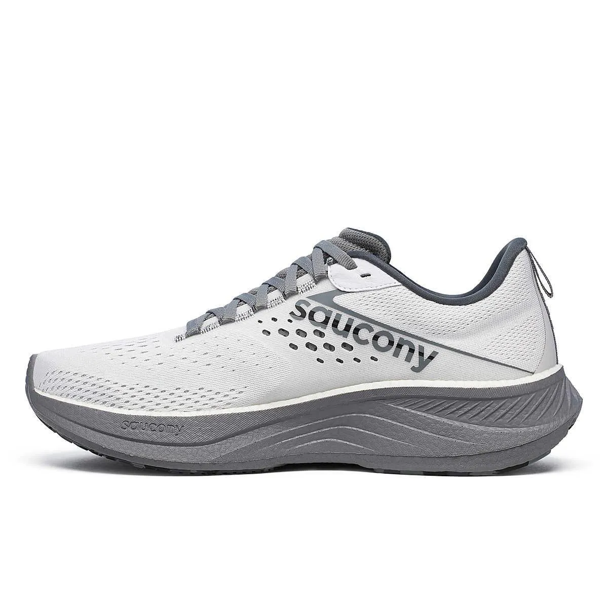 Saucony Men's Ride 17 Running Shoe White/Black