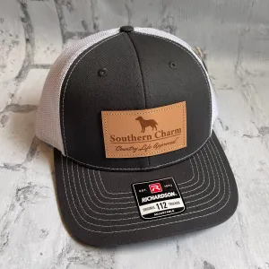 Southern Charm "Dog CLA" Hat - Gray with Leather Patch