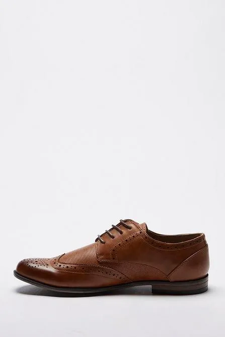 Studio Men Smart Brown Leather Brogues Mens Shoes