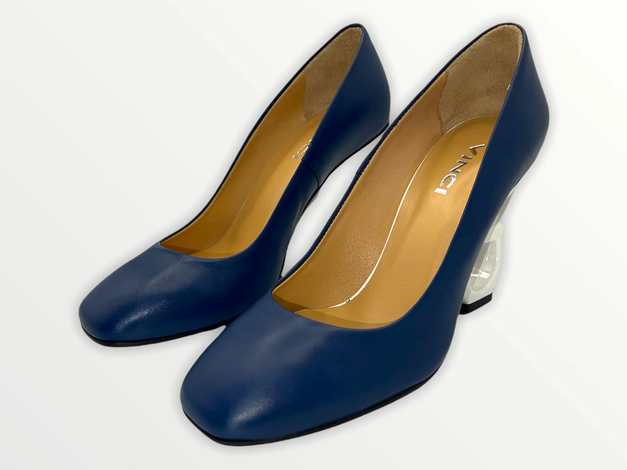 The Belem Blue Leather Pump Final Sale!