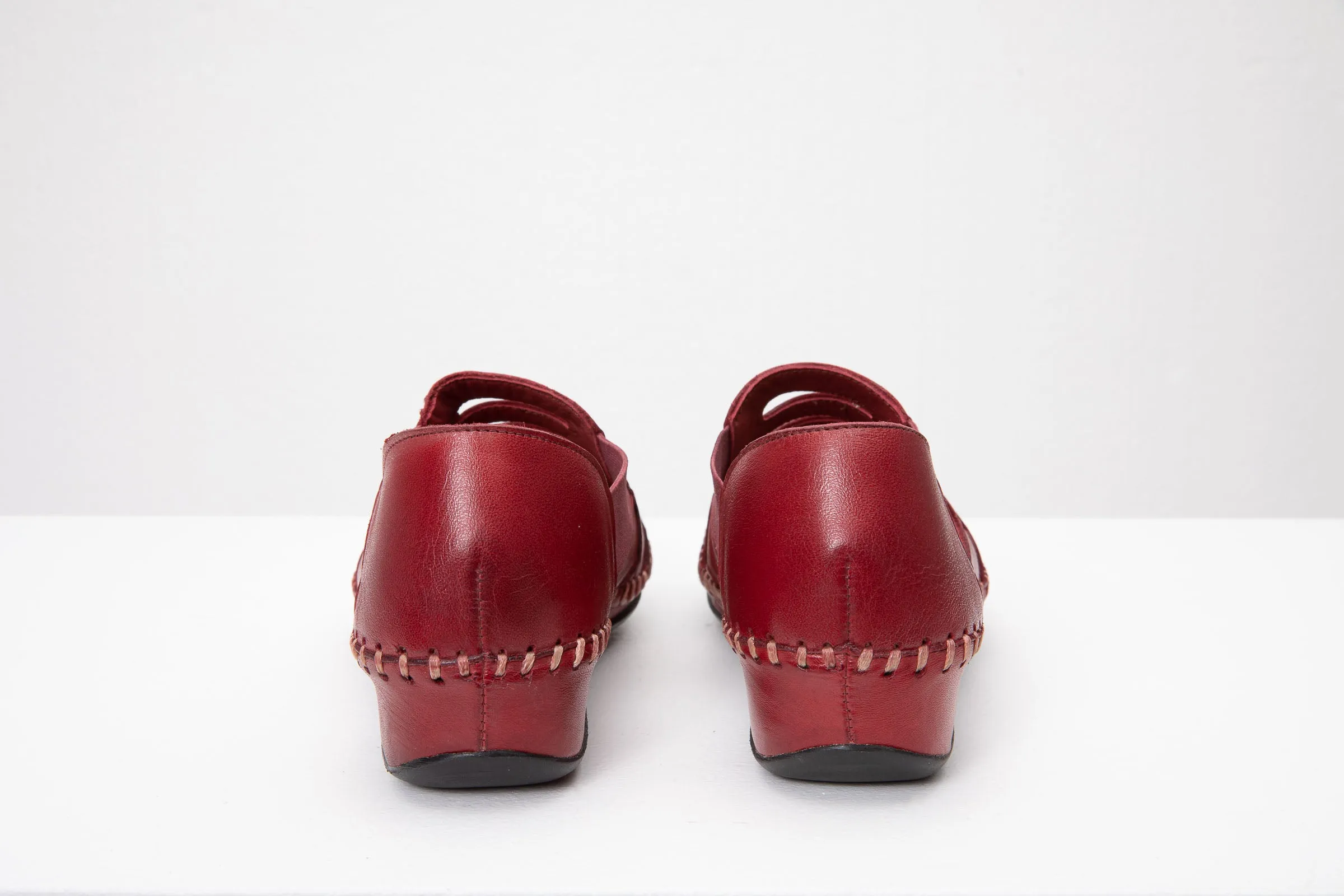 The Maerdy Burgundy Leather Sandal Final Sale!