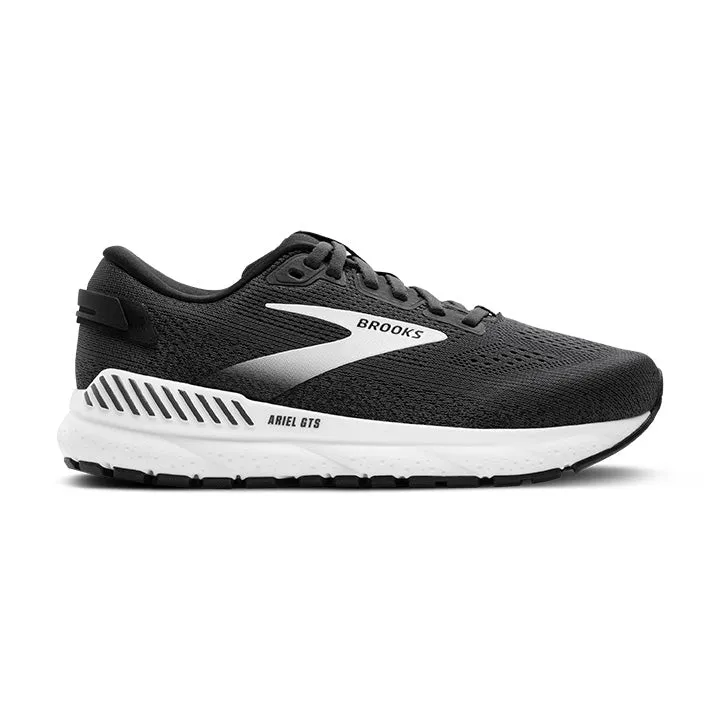 WOMEN'S BROOKS ARIEL GTS 24 WIDE 1204141D016 COLOR: EBONY/BLACK/WHITE