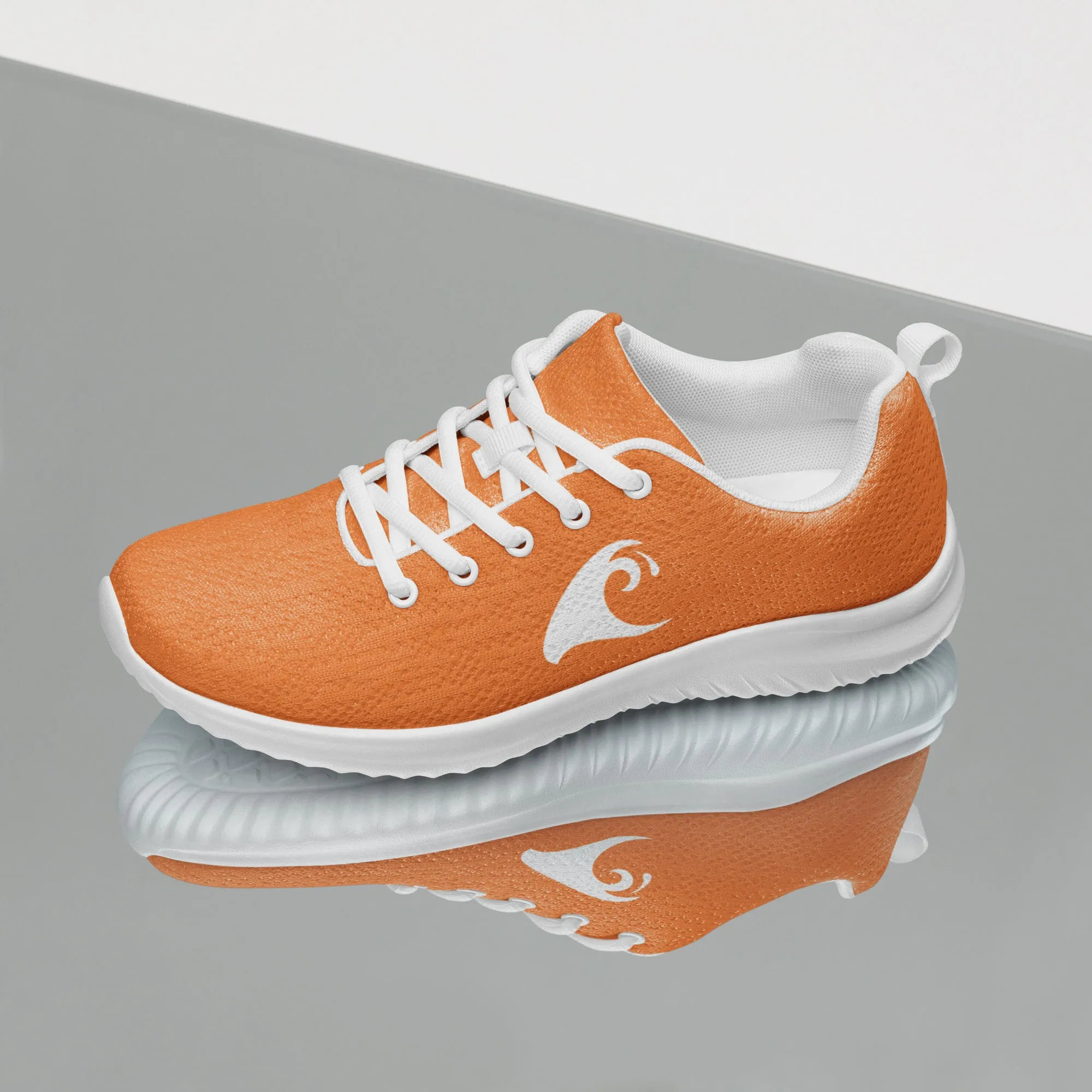 Women’s Orange Athletic Shoes with Extremely Stoked Epic Wave Logo